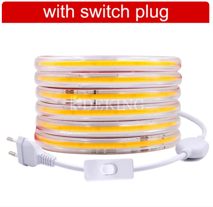 شريط إضاءة LED COB قابل للخفت