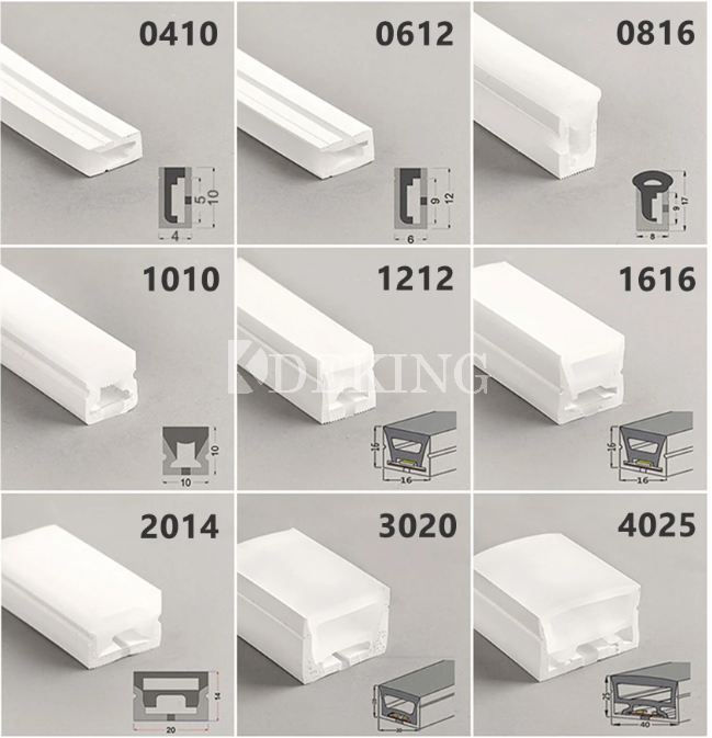 شريط LED من السيليكون النقي نيون