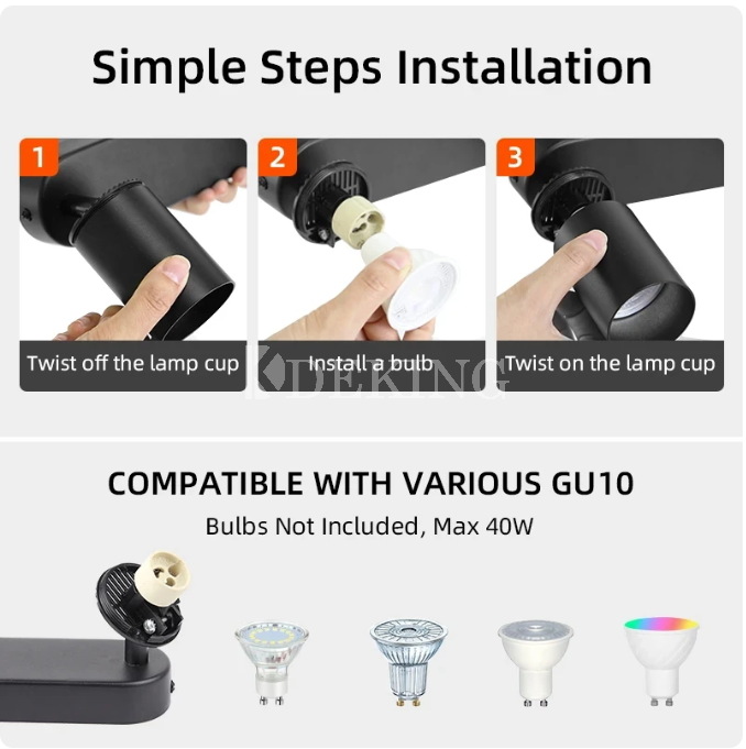 GU10 Track Light Spot
