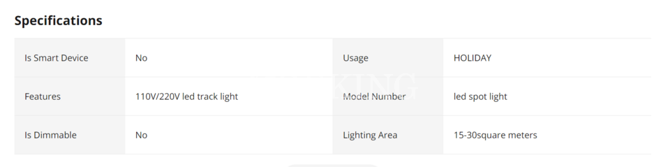 GU10 Track Light Spot
