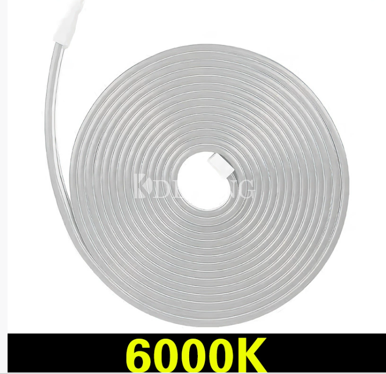 شريط نيون LED قابل للقطع كل 3 ثنائيات ضوئية، يعمل بجهد 12 فولت/24 فولت