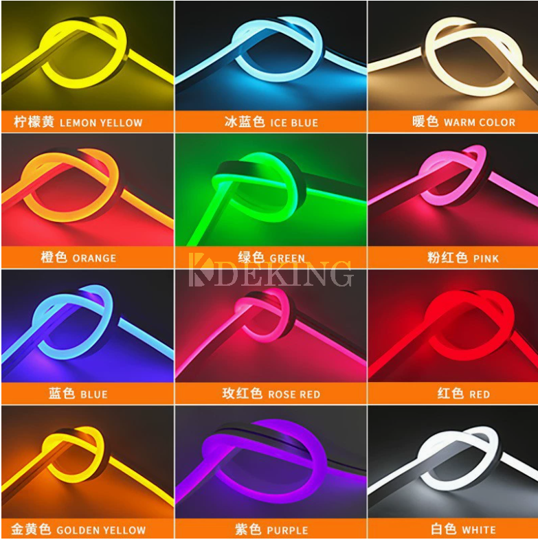 Гибкая низковольтная неоновая светодиодная лента, влагозащищенная силиконовая диммируемая неоновая лампа для помещений и улицы